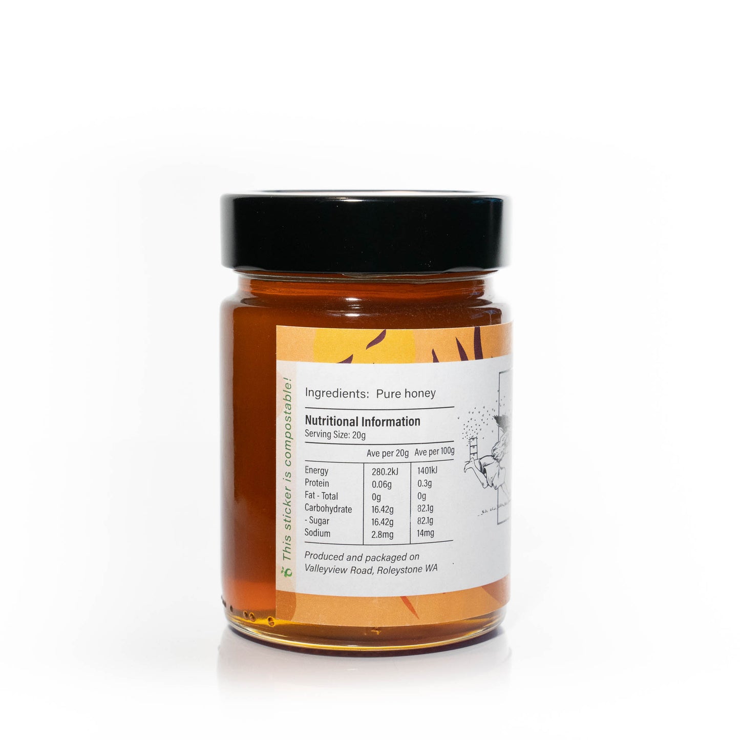 The Crazy Bee Lady | Premium Jarrah TA35+ Active Honey