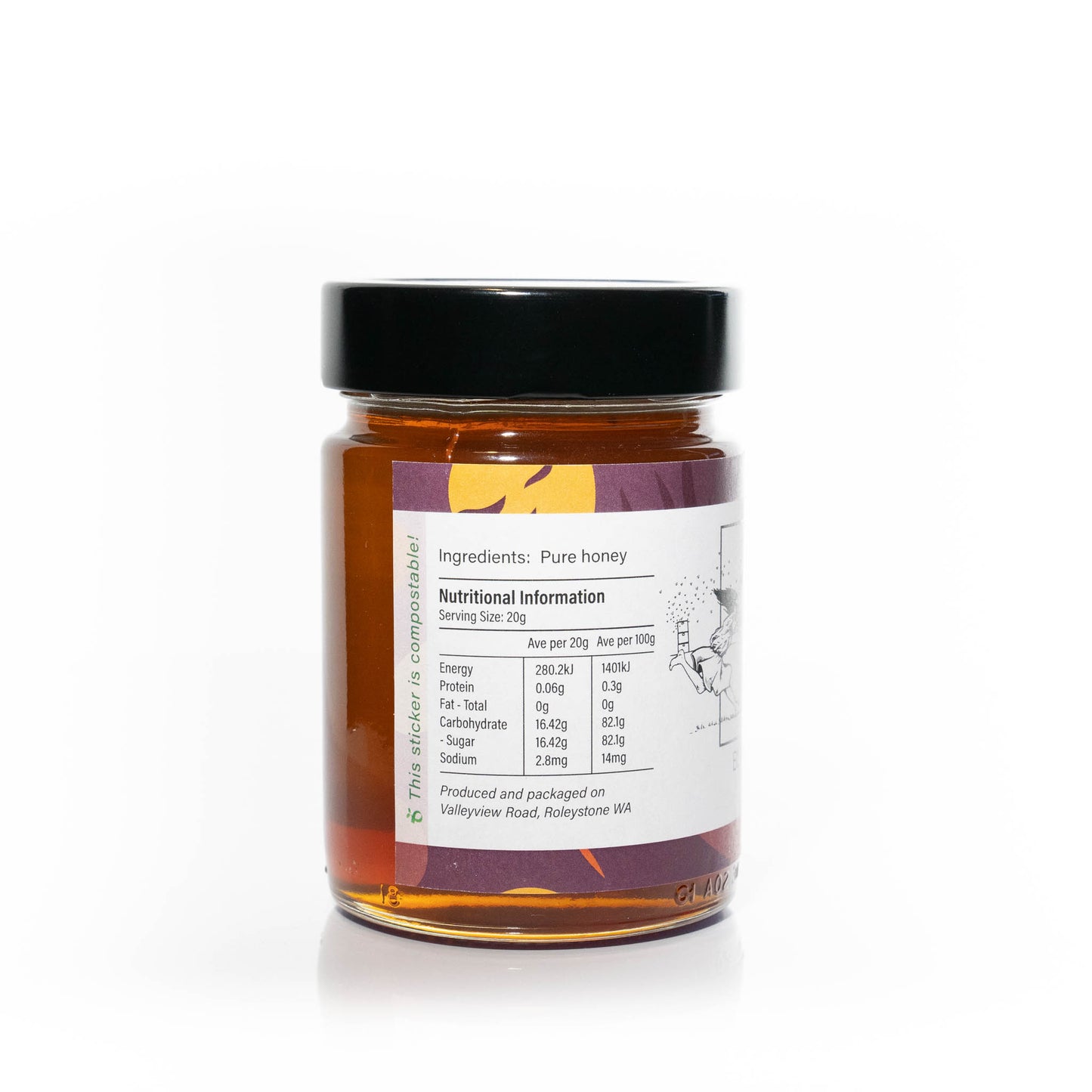 The Crazy Bee Lady | Premium Blackbutt TA35+ Active Honey