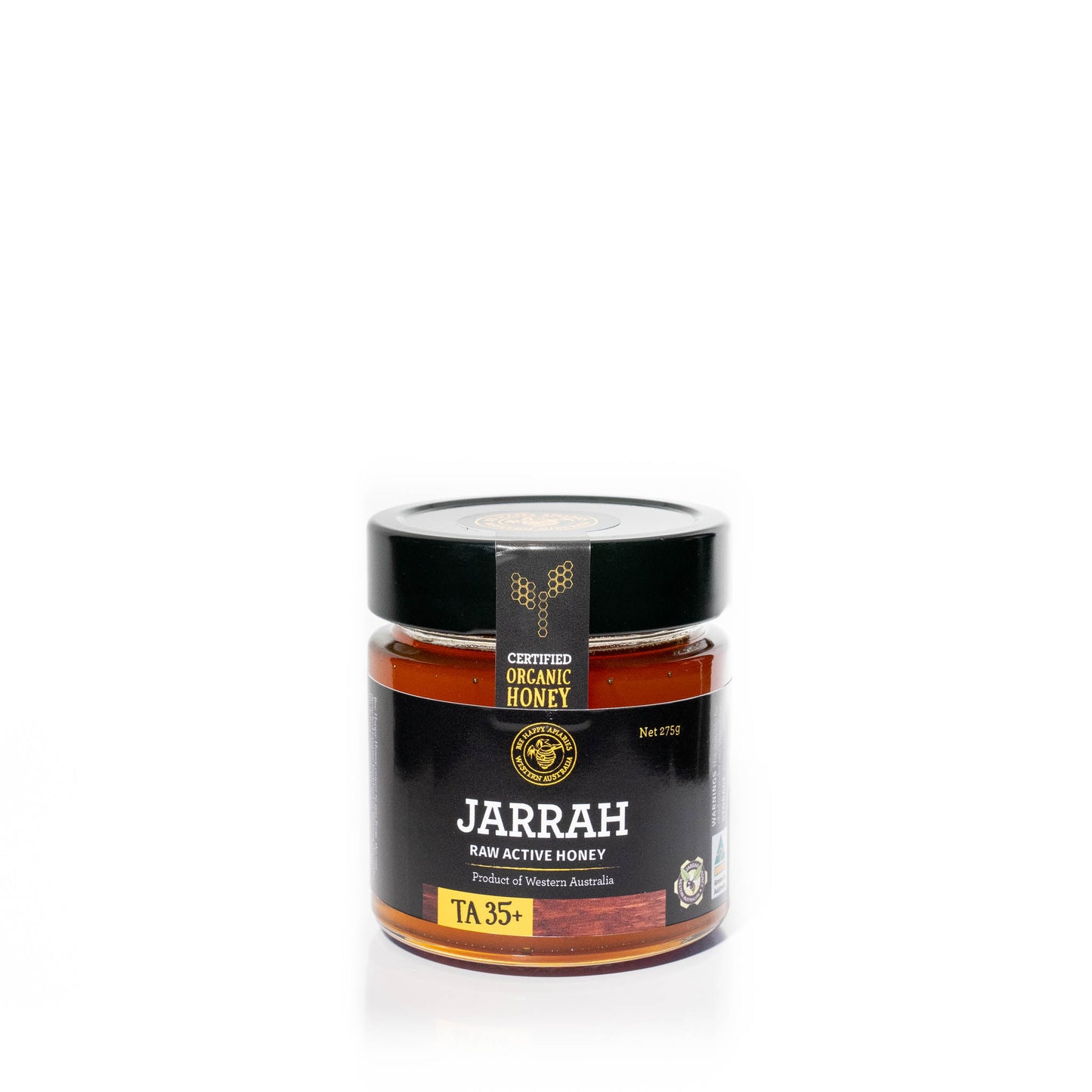 Bee Happy Apiaries | Certified Organic Jarrah TA35+ Active Honey