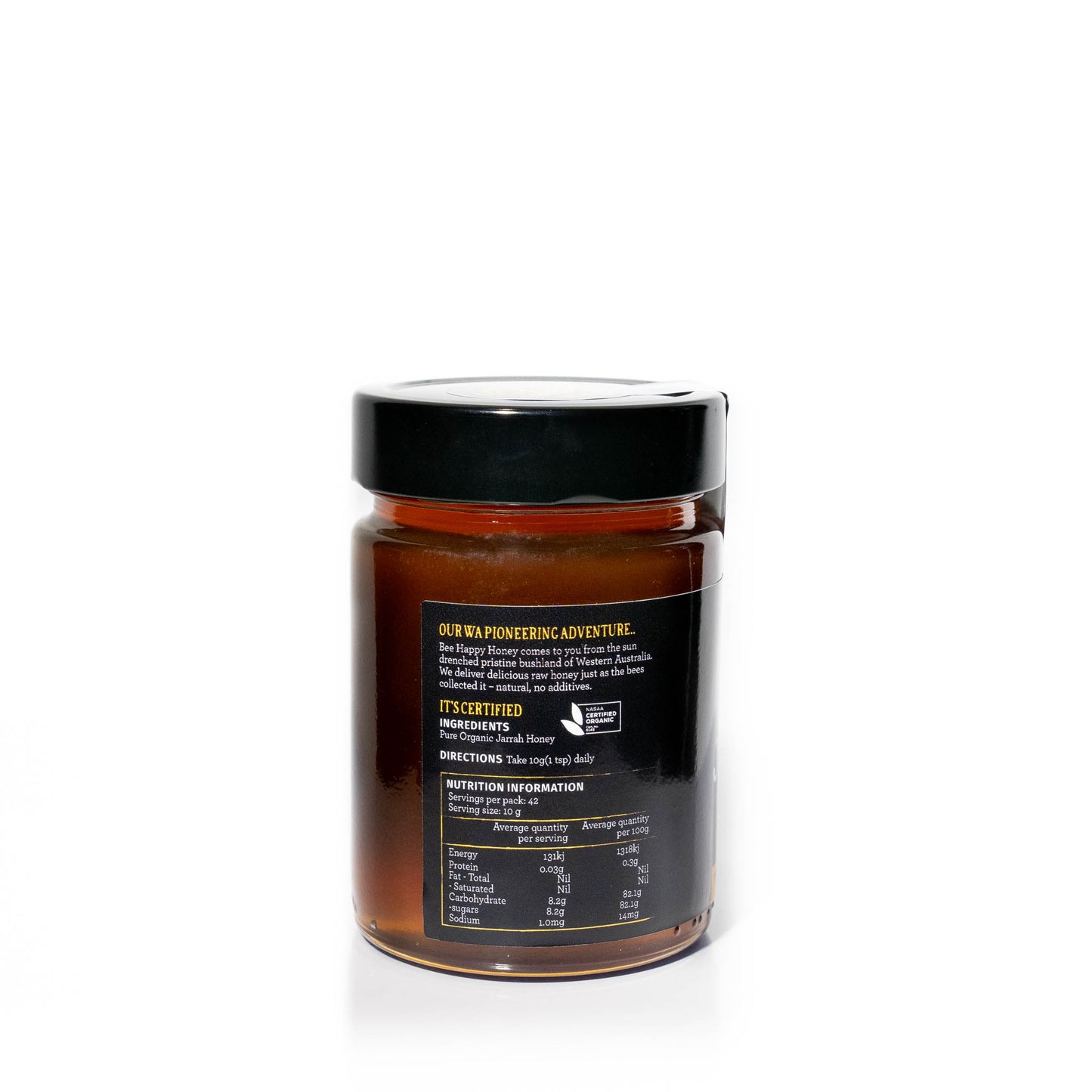 Bee Happy Apiaries | Certified Organic Jarrah TA35+ Active Honey