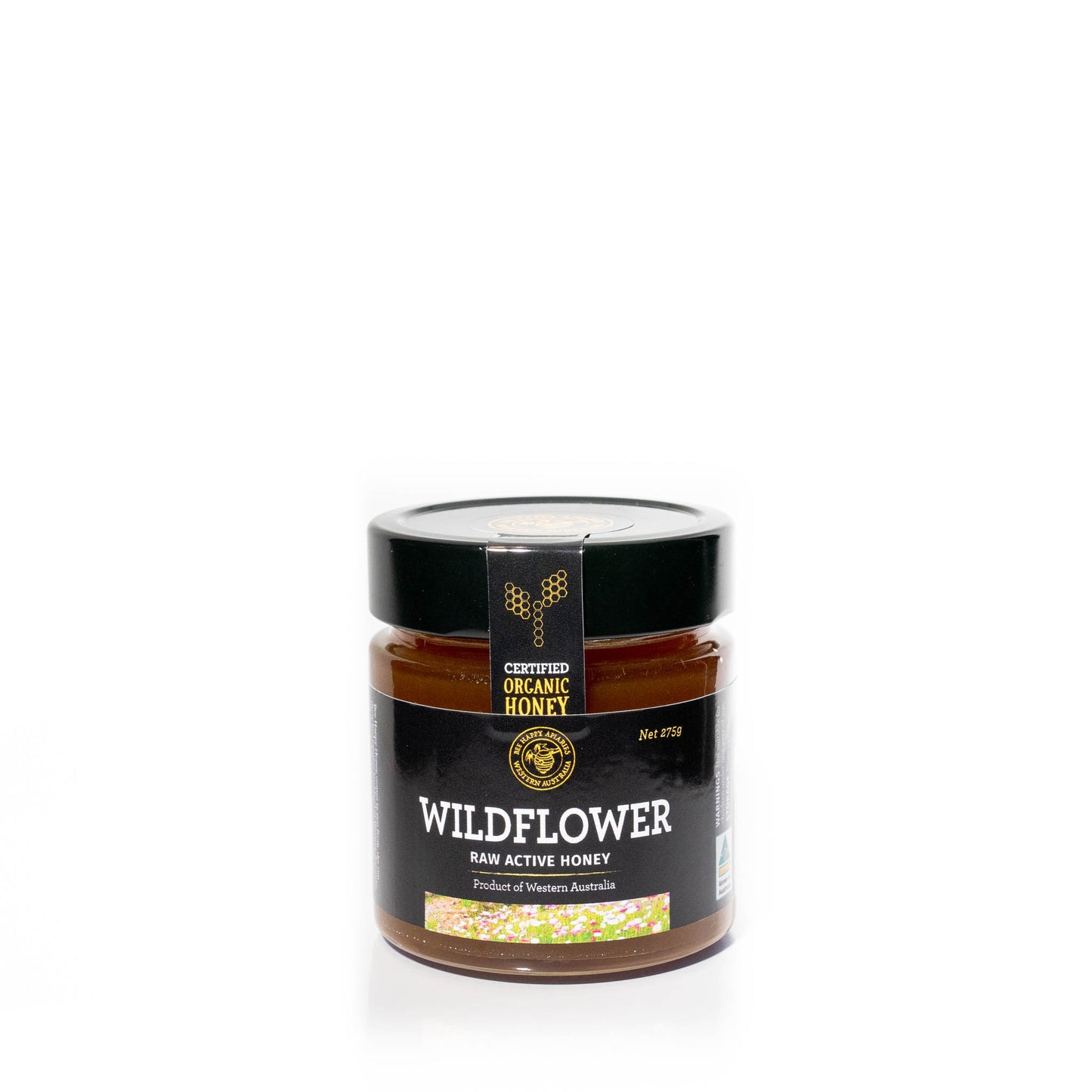 Bee Happy Apiaries | Certified Organic Wildflower Raw Honey